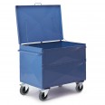 Rollcart Blechkastenwagen halb geklappt mit Deckel 990x680mm
