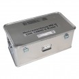 MUNK Rettungstechnik Aluminium Kasten 800x400x330mm mit Deckel, Beschriftung "Mehrzweckzug MZ 32 Kasten 1"