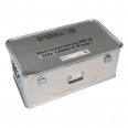 MUNK Rettungstechnik Aluminium Kasten 800x400x330mm mit Deckel, Beschriftung "Mehrzweckzug MZ 32 Kasten 2"
