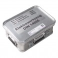 MUNK Rettungstechnik Aluminium Kasten 400x300x150mm mit Deckel, Beschriftung "Elektrowerkzeugsatz"