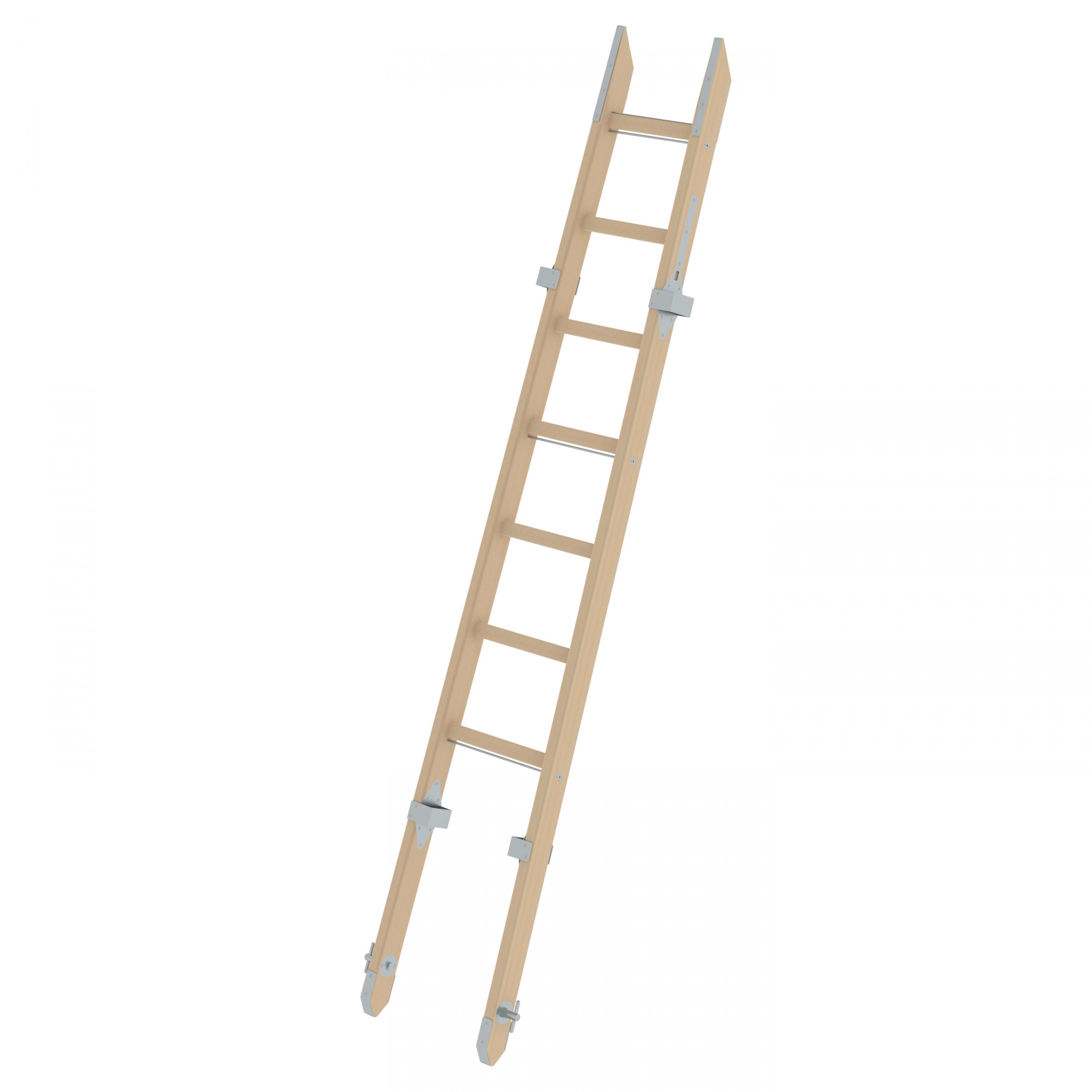 MUNK Rettungstechnik Steckleiter-Unterteil aus Holz