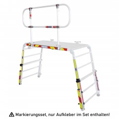 MUNK Rettungstechnik Markierungs-Set Rettungsplattform gelb/rot reflektierend