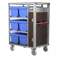 MUNK Rettungstechnik Rollcontainer 1200x800mm Atemschutzgeräteboxen und Ersatzflaschen