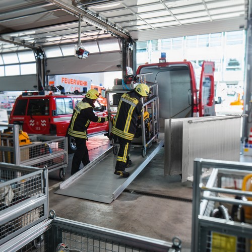 MUNK Rettungstechnik Ladebrücke starr aus Aluminium 2917mm lang