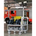 MUNK Rettungstechnik Lichtmast für Rollcontainer Strom-Licht-small
