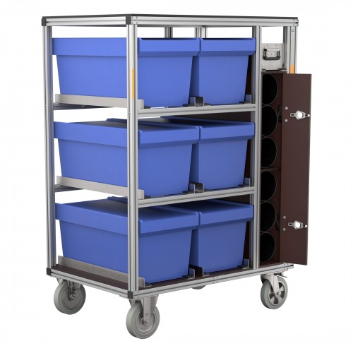 MUNK Rettungstechnik Rollcontainer 1200x800mm Atemschutzgeräteboxen und Ersatzflaschen