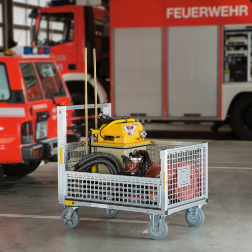 MUNK Rettungstechnik Universal-Rollcontainer mit Gitterbox