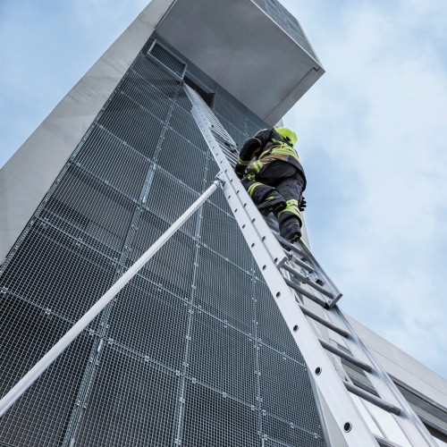 MUNK Rettungstechnik Seilzugleiter 3-teilig 19 Sprossen Aluminium nach ÖNorm F 4047