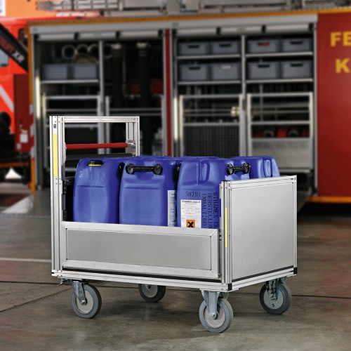 MUNK Rettungstechnik Rollcontainer mit Aluminiumbox