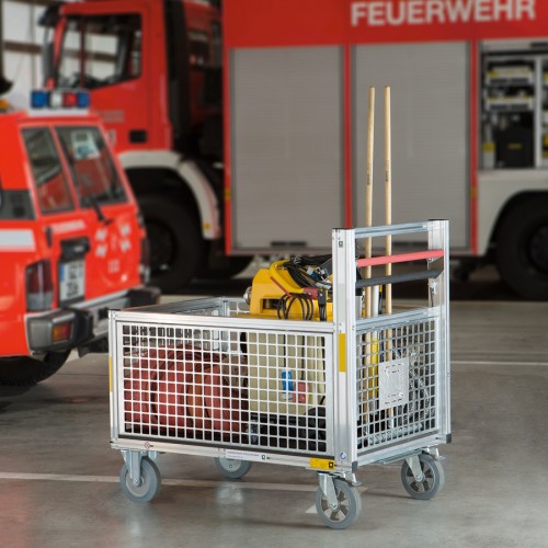 MUNK Rettungstechnik Universal-Rollcontainer mit Gitterbox