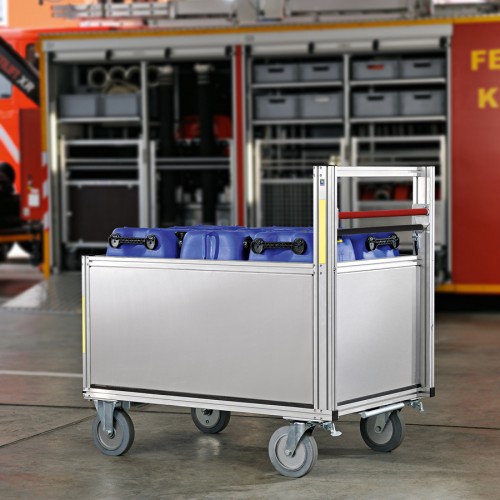 MUNK Rettungstechnik Rollcontainer mit Aluminiumbox